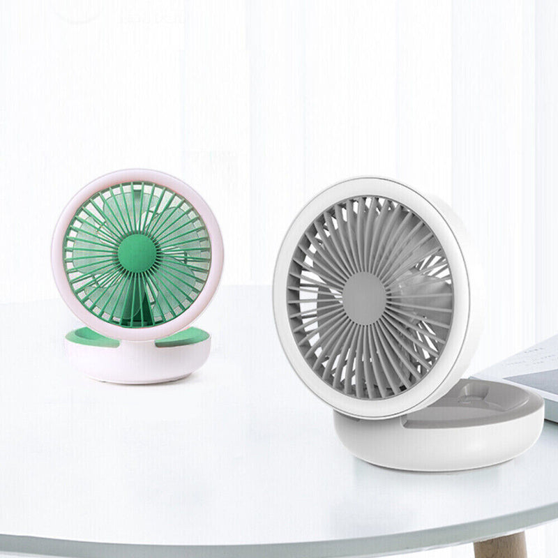 Rechargeable Mini Portable Fan USB LED Night Light With Stand. GsmartBD Best Online Shop