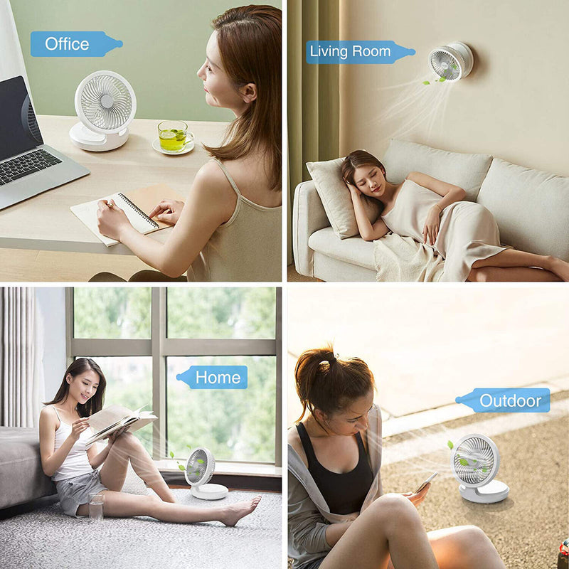 Rechargeable Mini Portable Fan USB LED Night Light With Stand. GsmartBD Best Online Shop