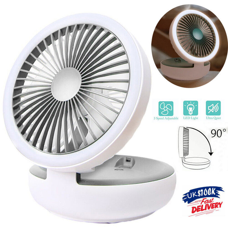 Rechargeable Mini Portable Fan USB LED Night Light With Stand. GsmartBD Best Online Shop