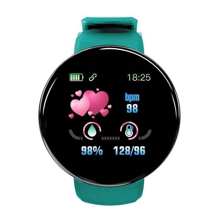 D18 Bluetooth Sport Heart Rate Fitness Tracker Waterproof Smart Watches