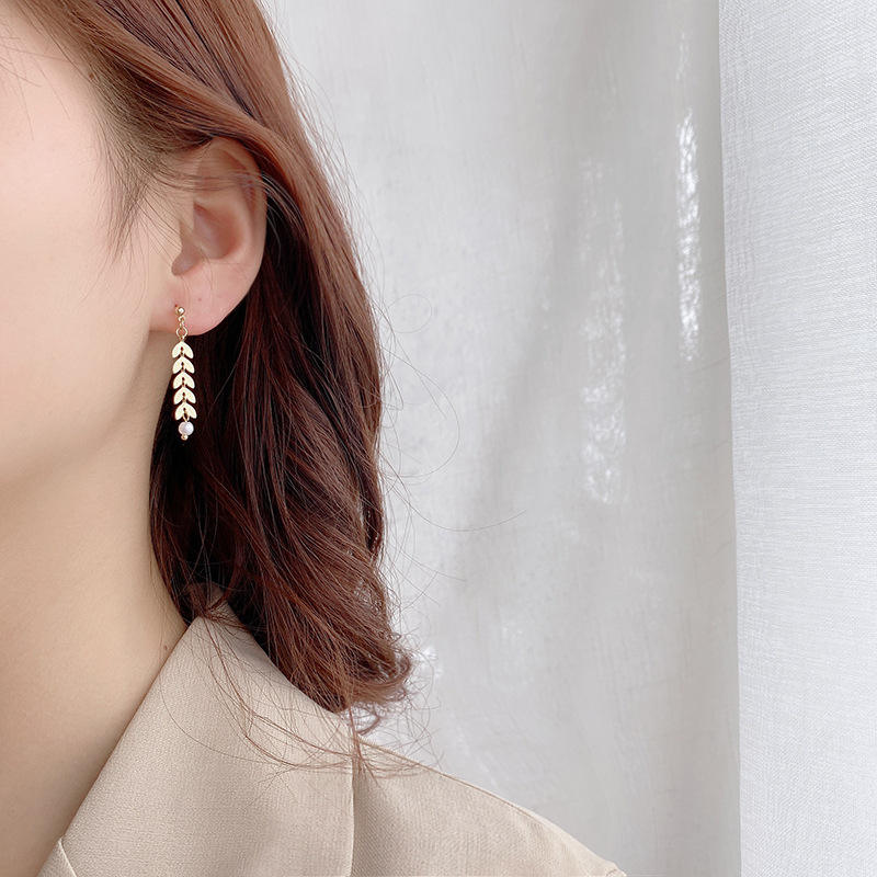 Trendy Gold Plated Necklace Earrings Bracelet Jewelry Set