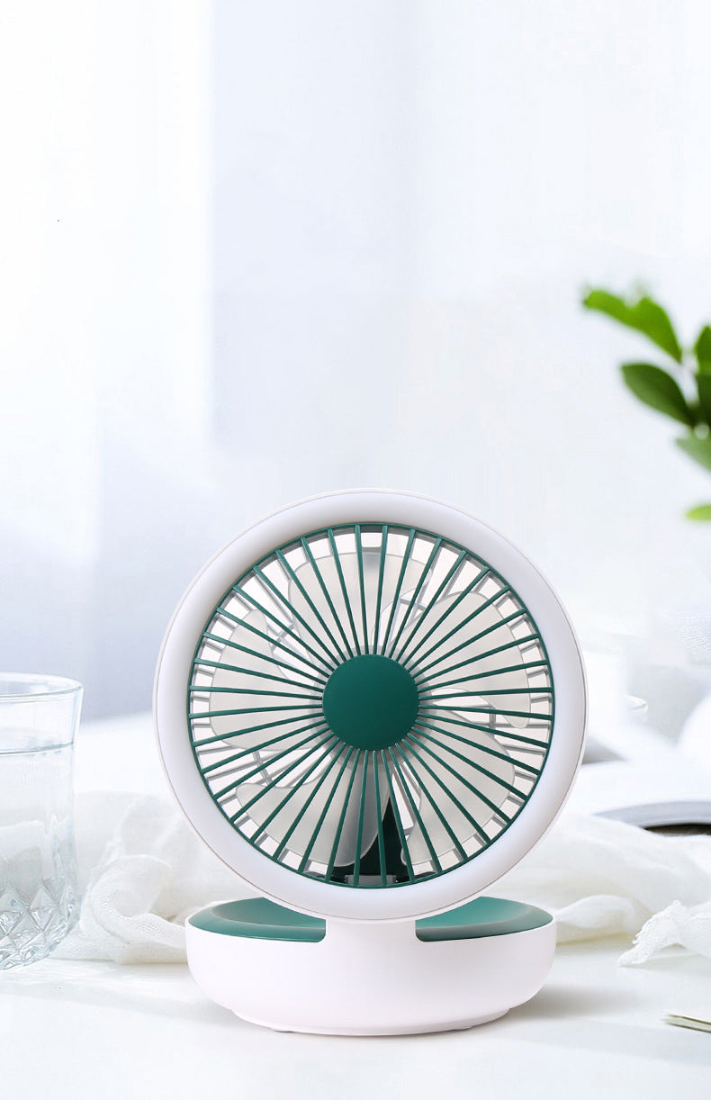 Rechargeable Mini Portable Fan USB LED Night Light With Stand. GsmartBD Best Online Shop