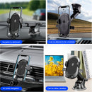 360 Degree Auto Rotatable Adjustable Car Phone Holder High Strength Suction Mobile Phone Mount