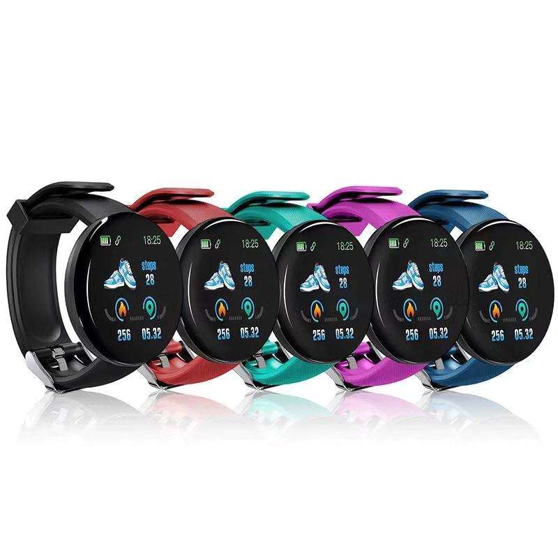 D18 Bluetooth Sport Heart Rate Fitness Tracker Waterproof Smart Watches