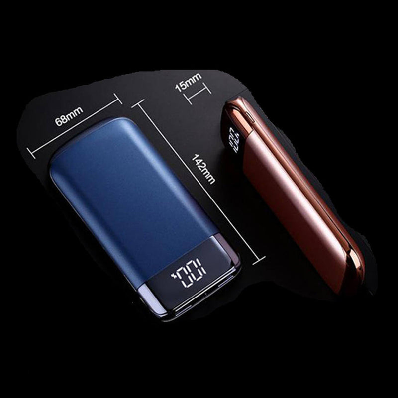20000mAh Portable Power Bank With LED Digital Display Double USB Output Powerbank for Android or iPhone