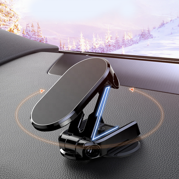 Metal Magnetic Car Phone Holder 360° Rotatable Mount Phone Stand