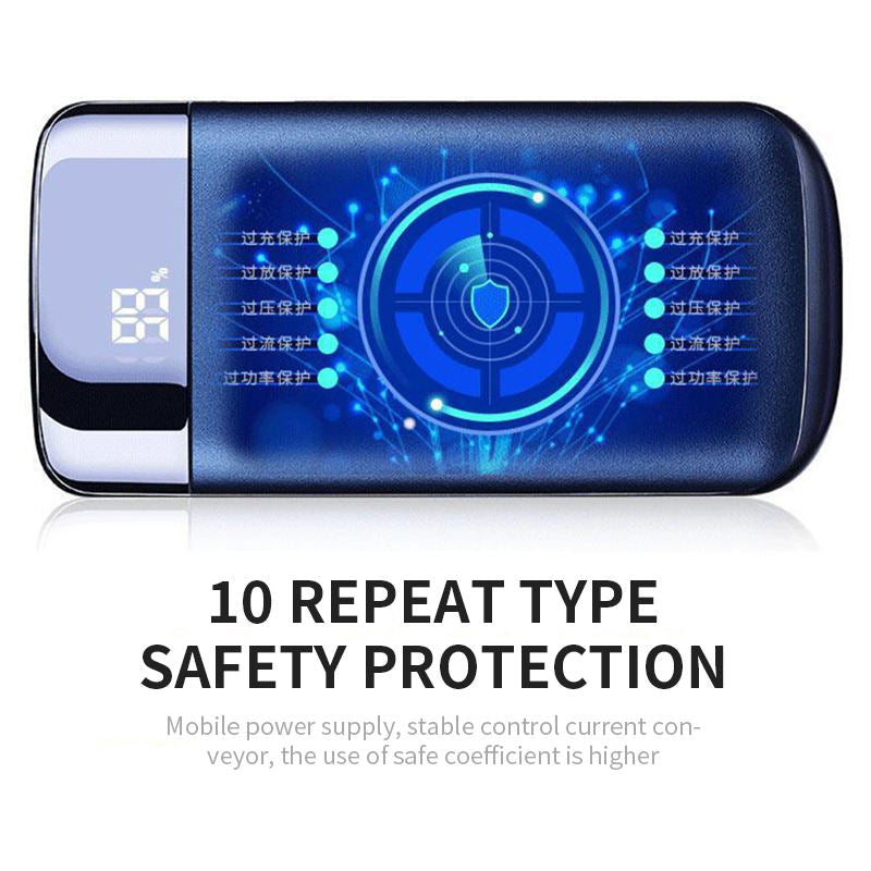 20000mAh Portable Power Bank With LED Digital Display Double USB Output Powerbank for Android or iPhone