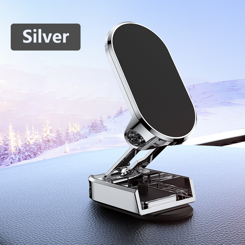 Metal Magnetic Car Phone Holder 360° Rotatable Mount Phone Stand