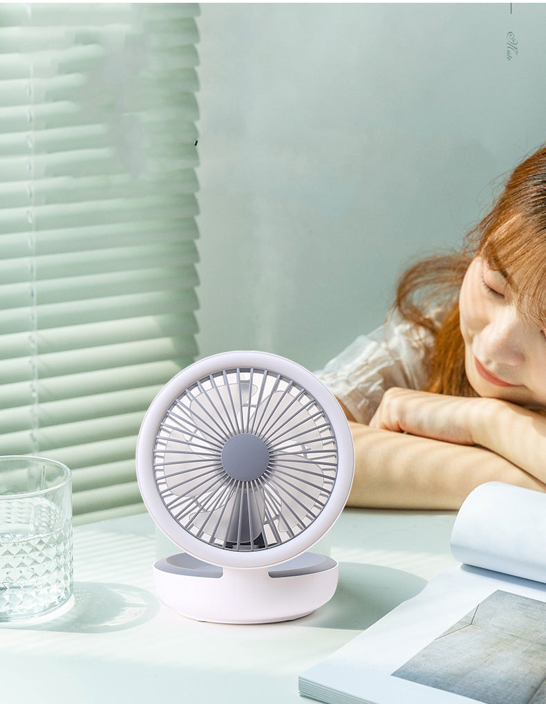 Rechargeable Mini Portable Fan USB LED Night Light With Stand. GsmartBD Best Online Shop