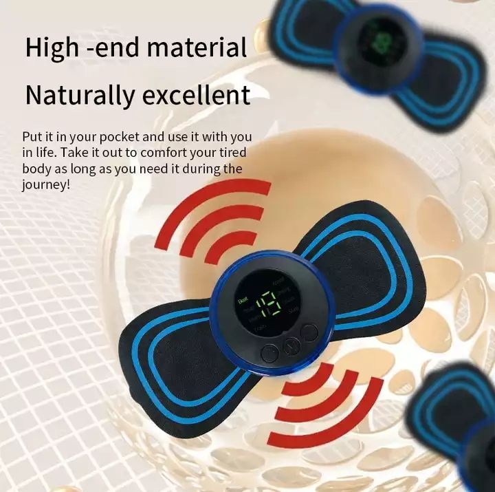 Mini Electric EMS Portable Neck Massager Relaxation Cervical Body Massage Stick Patch