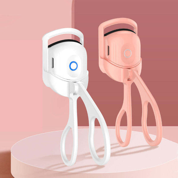 USB Electric Quick Heated Eyelash Heating Curling Clip Long Lasting Portable Eyelash Curler Tools