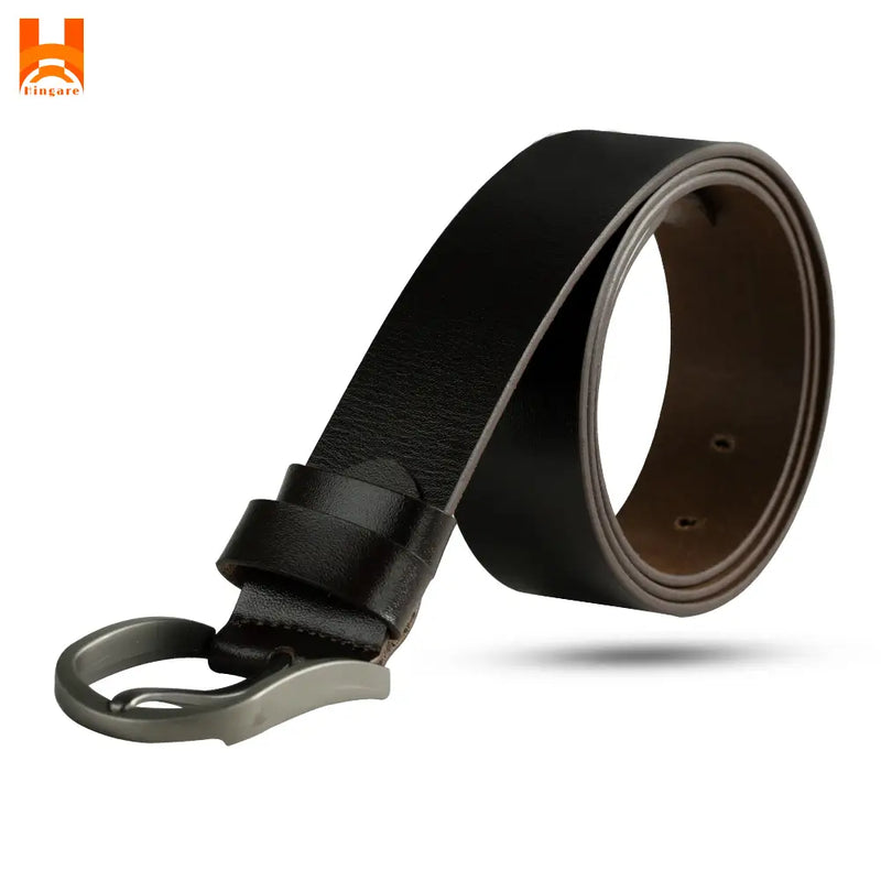 High Grade Genuine Leather Belts For Men's 2" Wide One Part Plain Ring Buckle Belt