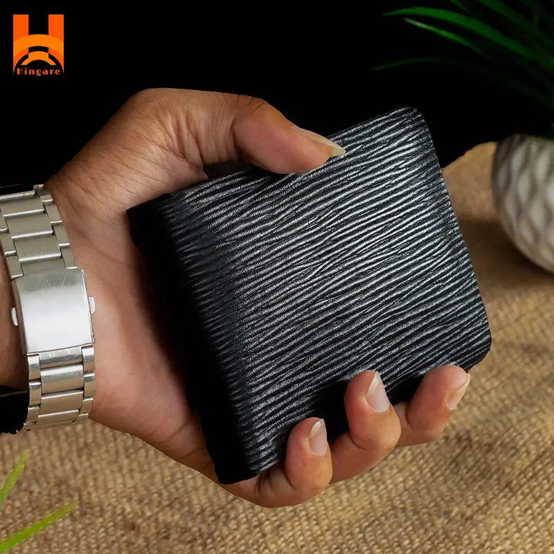 Hingare Banglalink Design Genuine Men's Leather Wallet