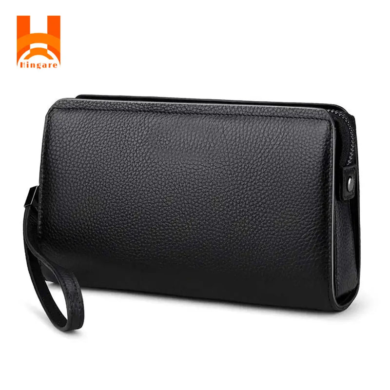 Hingare Genuine Leather Medium Capacity Smart Coded Lock Clutch Bag