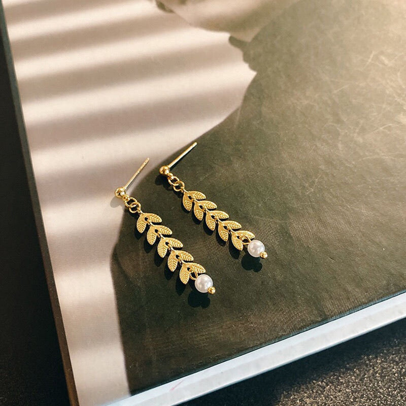 Trendy Gold Plated Necklace Earrings Bracelet Jewelry Set