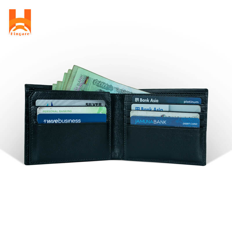 Pull Up Hingare Brand Wallet New causal 100% Genuine Leather Medium Wallet