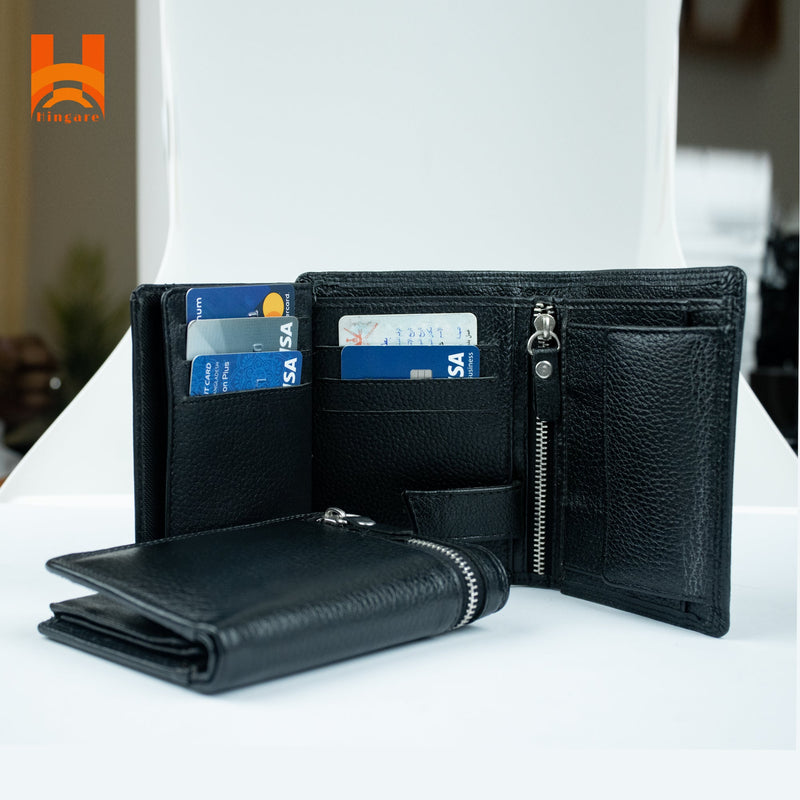Hingare Supper Quality Leather Hi-Full Medium Wallet 100% Genuine Leather Wallet