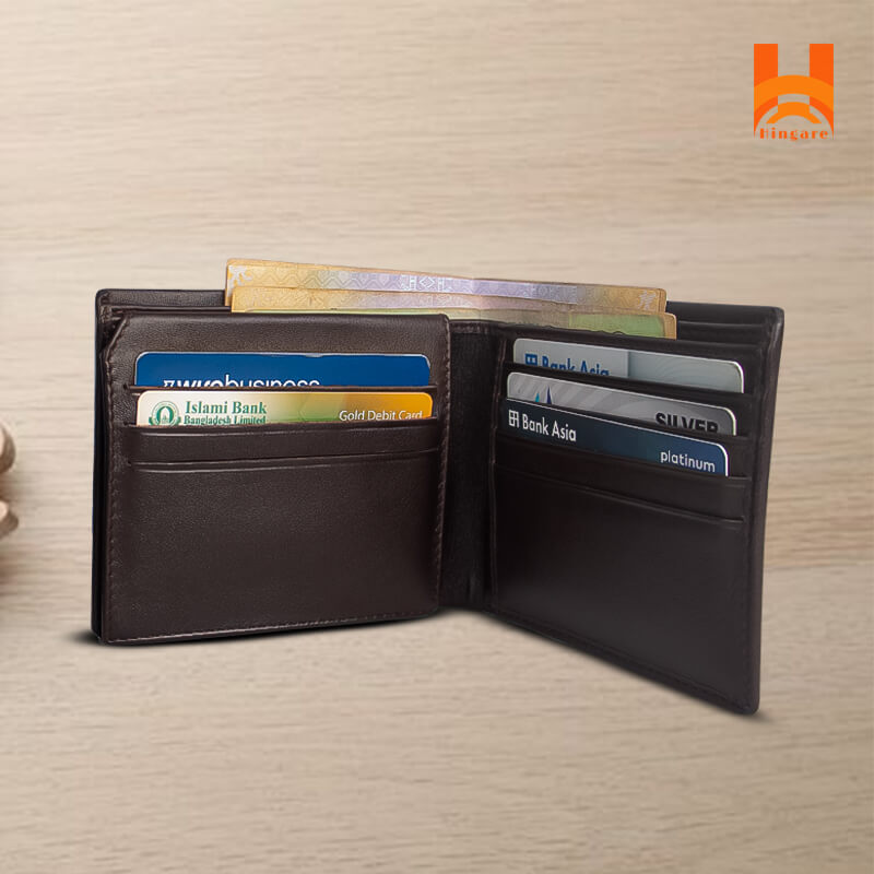 Pull Up Hingare Brand Wallet New causal 100% Genuine Leather Medium Wallet