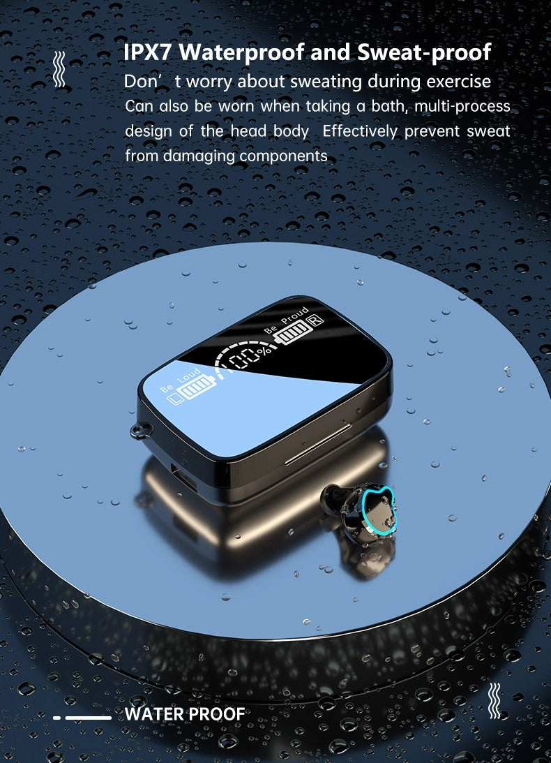 BKM M9 TWS HD Mirror Wireless Headset TWS 2000mAh Touch Sports Waterproof Comfortable Wireless Earbuds. Gsmartbd Best Online Shop