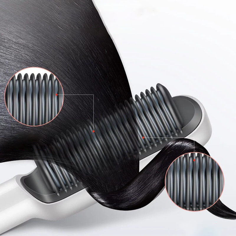  Electric Heating Hair Straightener Brush Comb Hot Quick Styling Curler. GsmartBD Best Online Shop.
