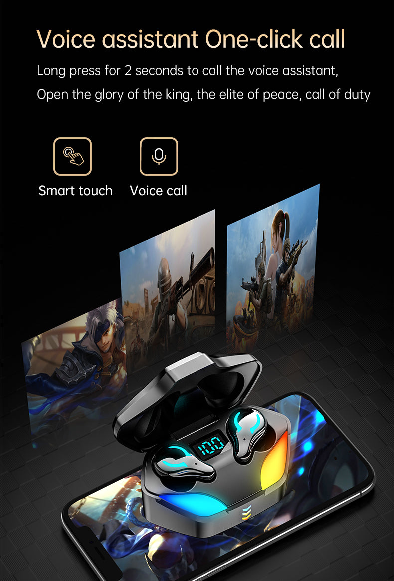 X1 Earbuds Gaming Earphone TWS 5.1 LED Display Stereo Touch Control Wireless Waterproof Sport Earbuds. GsmartBD Best Online Shop