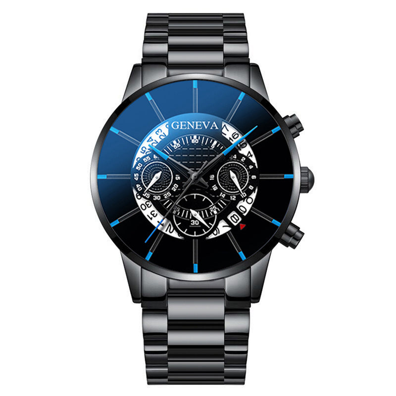 GENEVA Men's Fashion Stainless Steel Quartz Watches. GsmartBD Best Online Shop