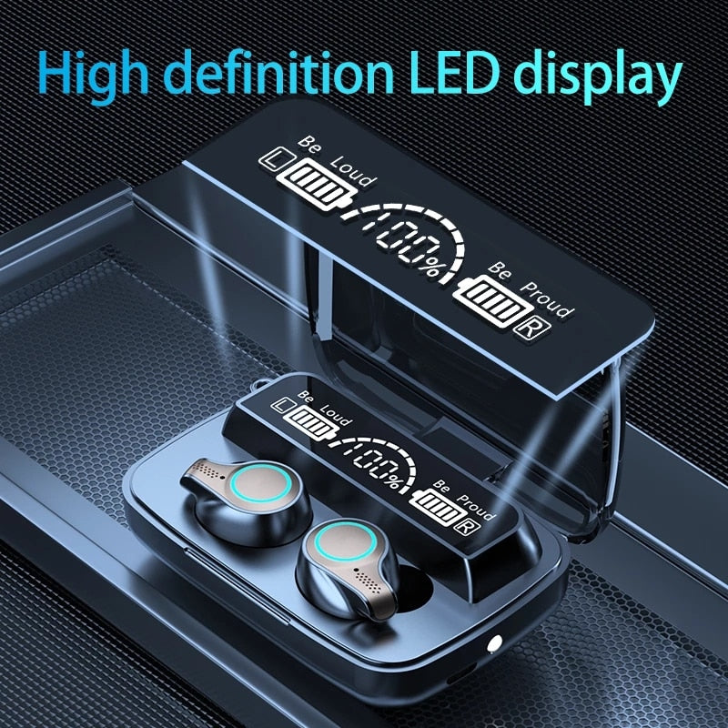 Best Earbuds for Music & Calling - M18 Tws Wireless Earphone With 3500mAh Power Bank. Gsmartbd Best Online Shop