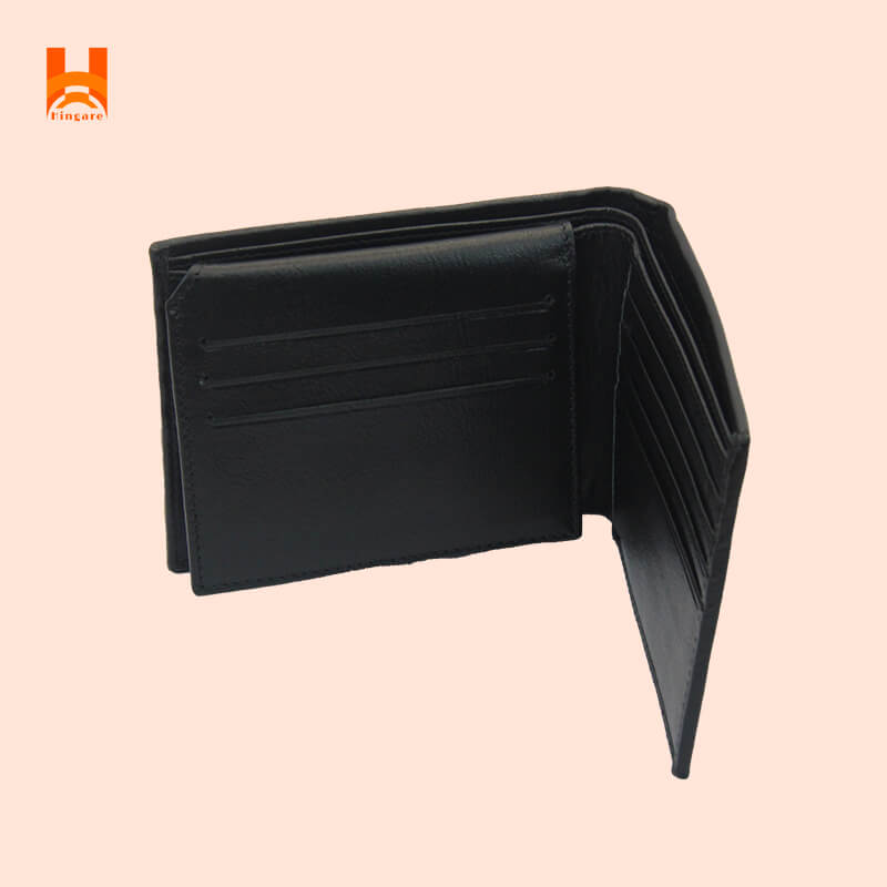 100% Genuine Leather Medium Wallet brand hingare