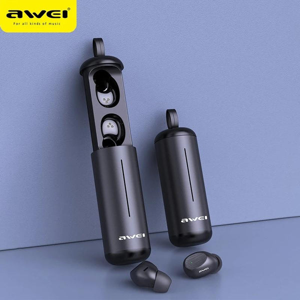 AWEI T55 Bluetooth Earbuds BT 5.0 High Quality Sound With Mic Touch Control Wireless Earphones. Gsmartbd Best Online Shop
