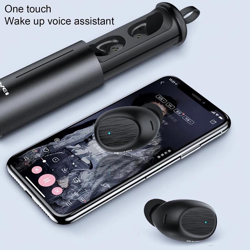 AWEI T55 Bluetooth Earbuds BT 5.0 High Quality Sound With Mic Touch Control Wireless Earphones. Gsmartbd Best Online Shop